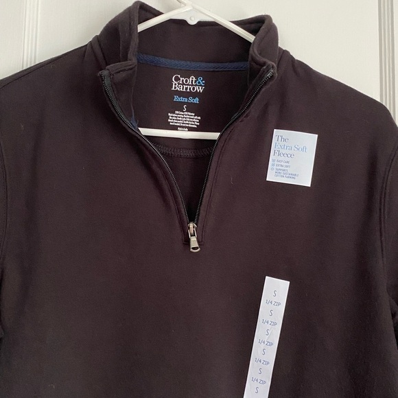 NWT Croft & Barrow Regular Fit Fleece Sweater - Picture 2 of 5